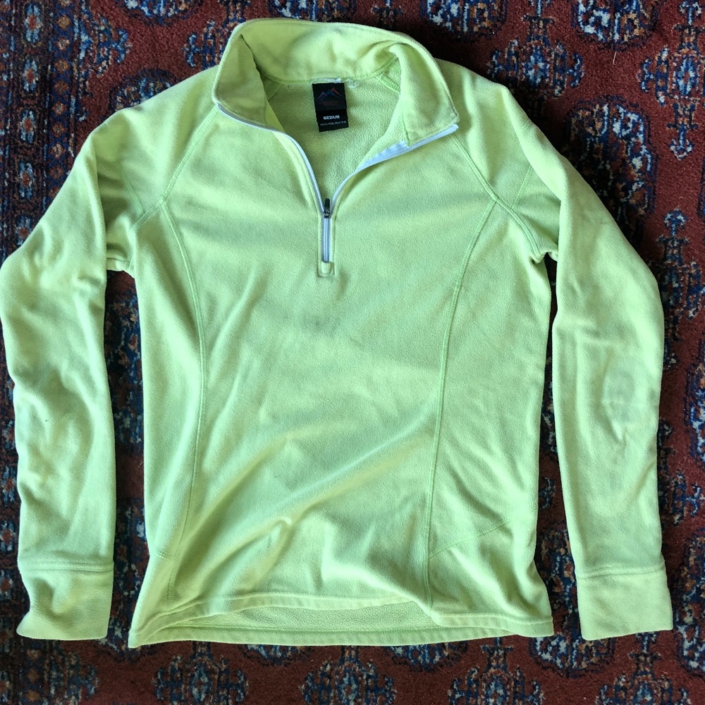 Lime Green Narragansett Traders Quarter Zip Fleece
